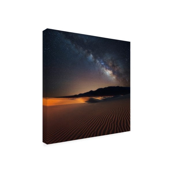 Darren White Photography 'Milky Way Over Mesquite Dunes' Canvas Art,35x35